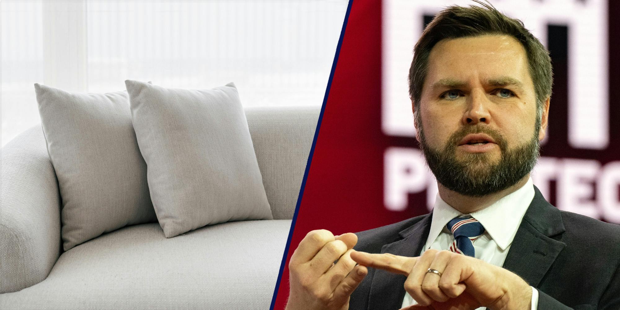couch (l) J. D. Vance (r)