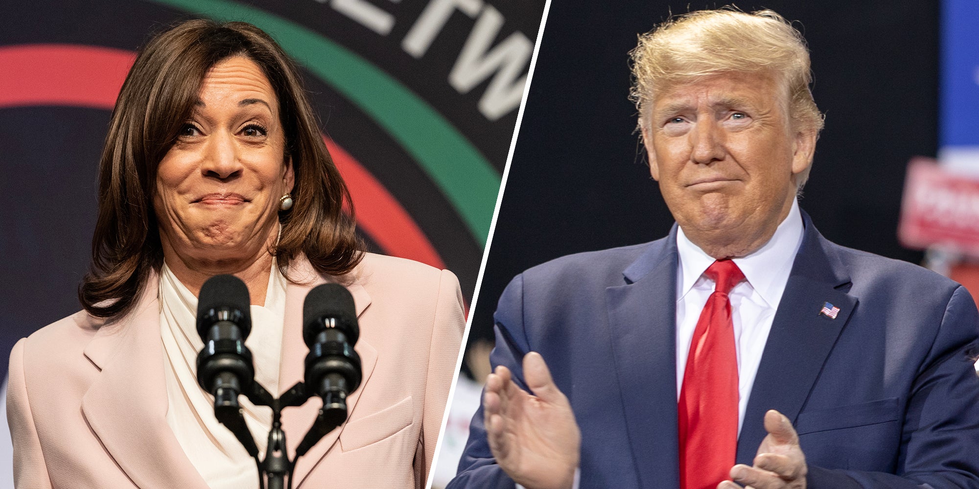 Trump previously donated to Kamala Harris