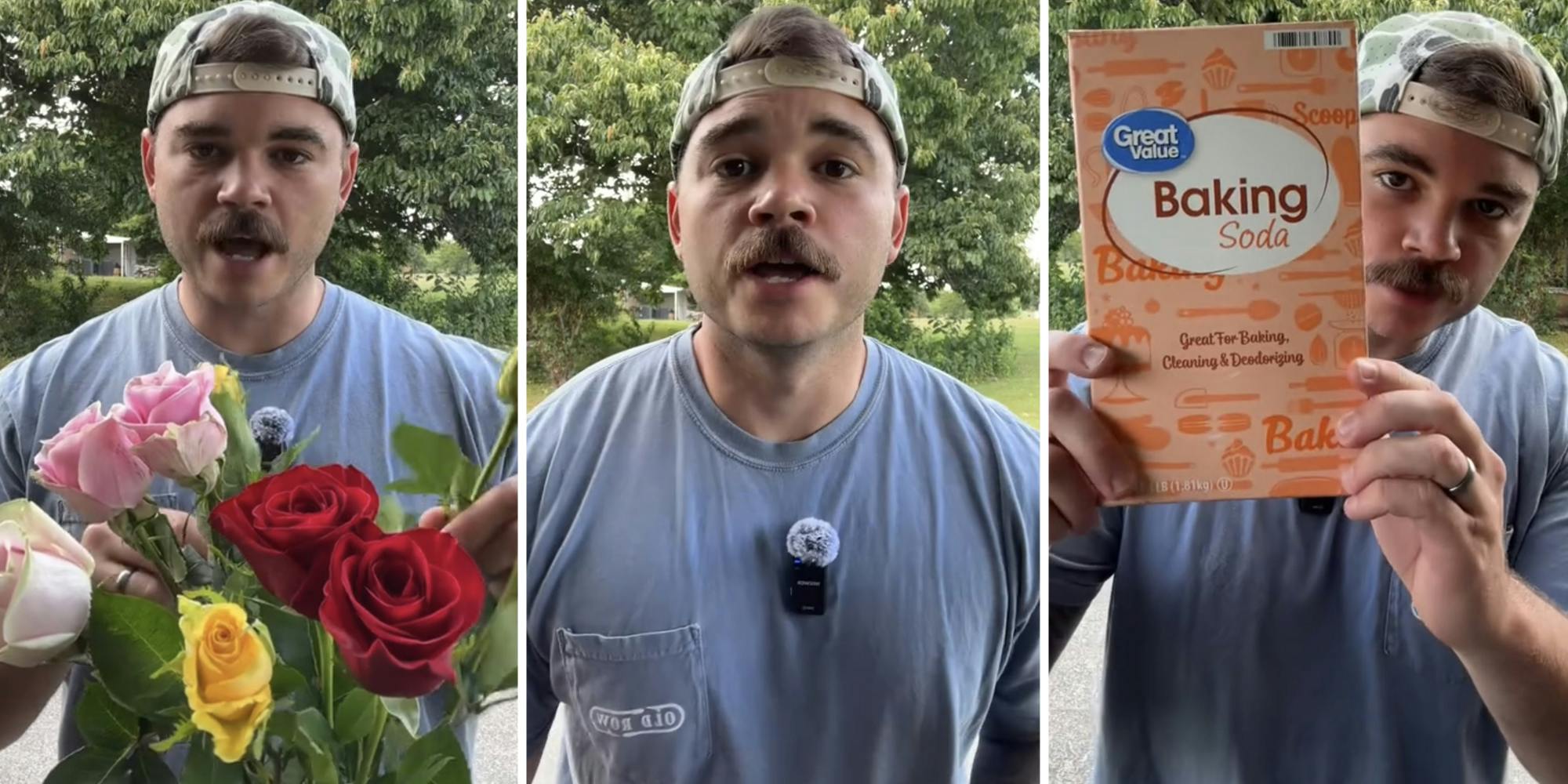 ‘Is there anything baking soda CAN’T do?!?’: Man shares how to keep flowers alive with Great Value baking soda hack