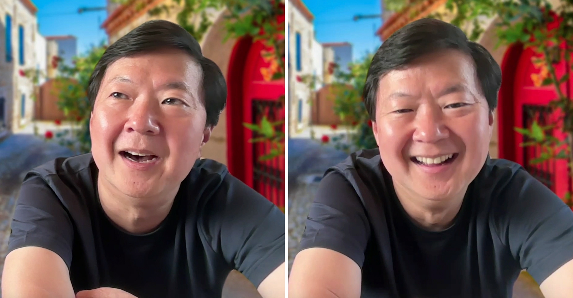 ken jeong talking in an interview