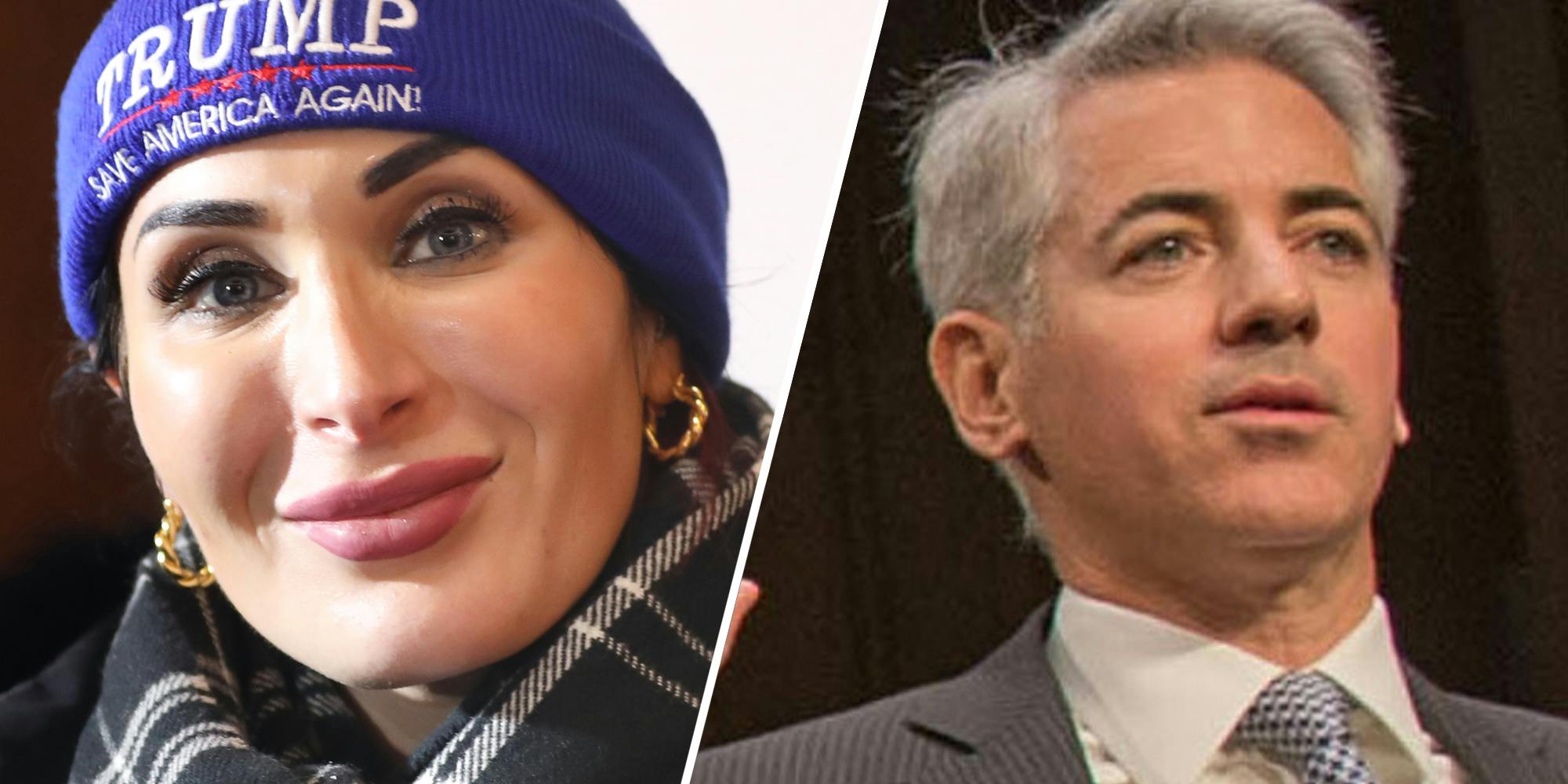 Bill Ackman interrupts vacation to white knight for Hawk Tuah girl over Laura Loomer diss