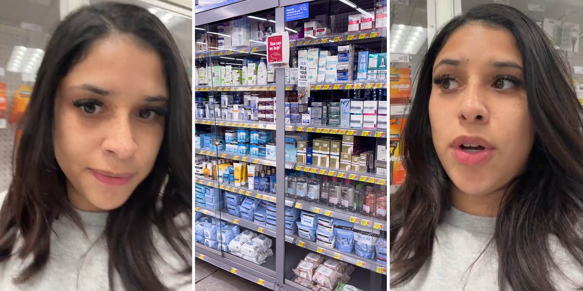 shopper questions locked-up shelves after workers don't unlock them when asked