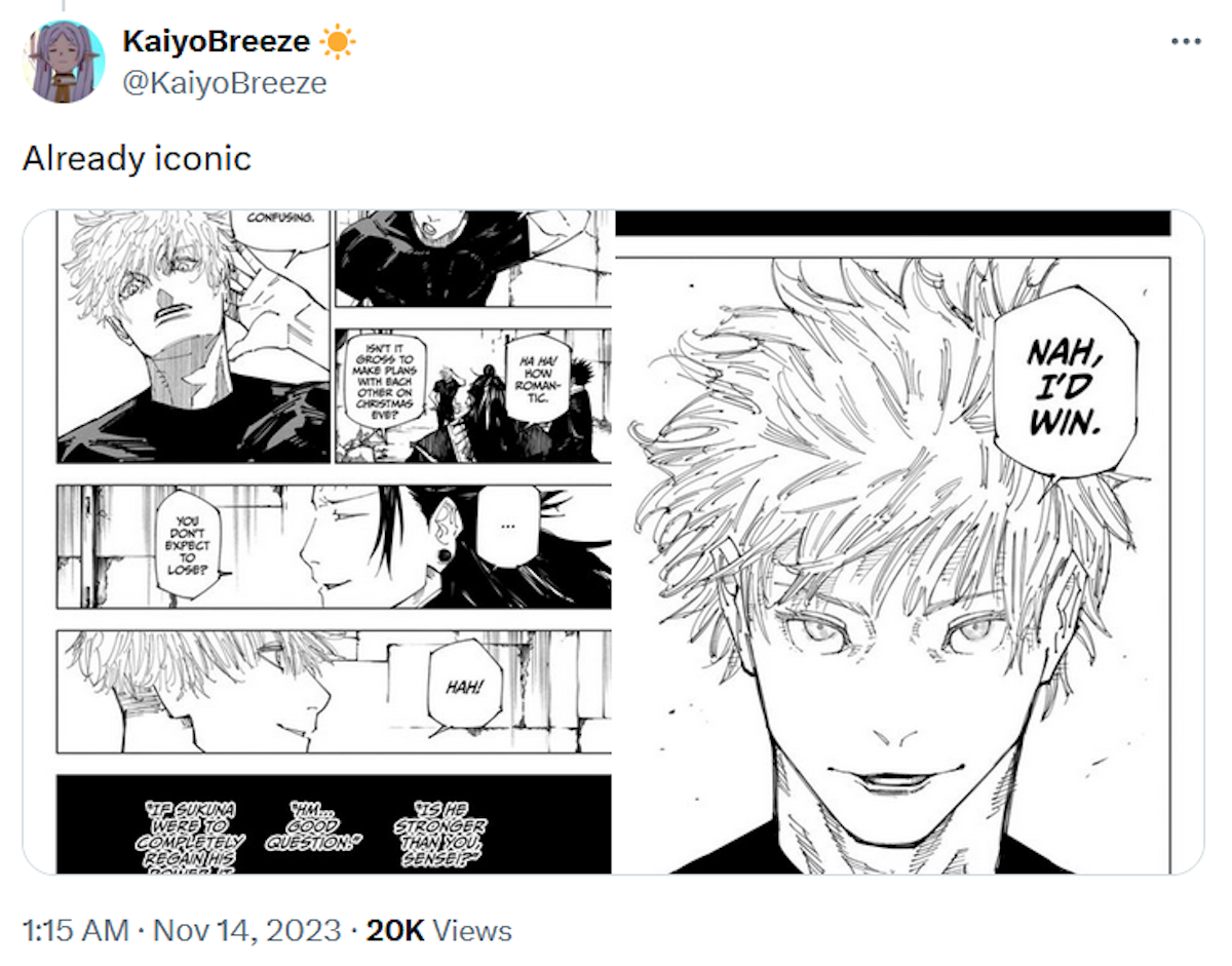 Nah I'd Win: Satoru Gojo's Iconic 'Jujutsu Kaisen' Line