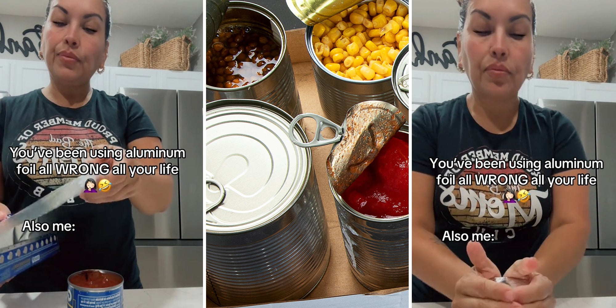 woman puts can of food in refrigerator after opening it 