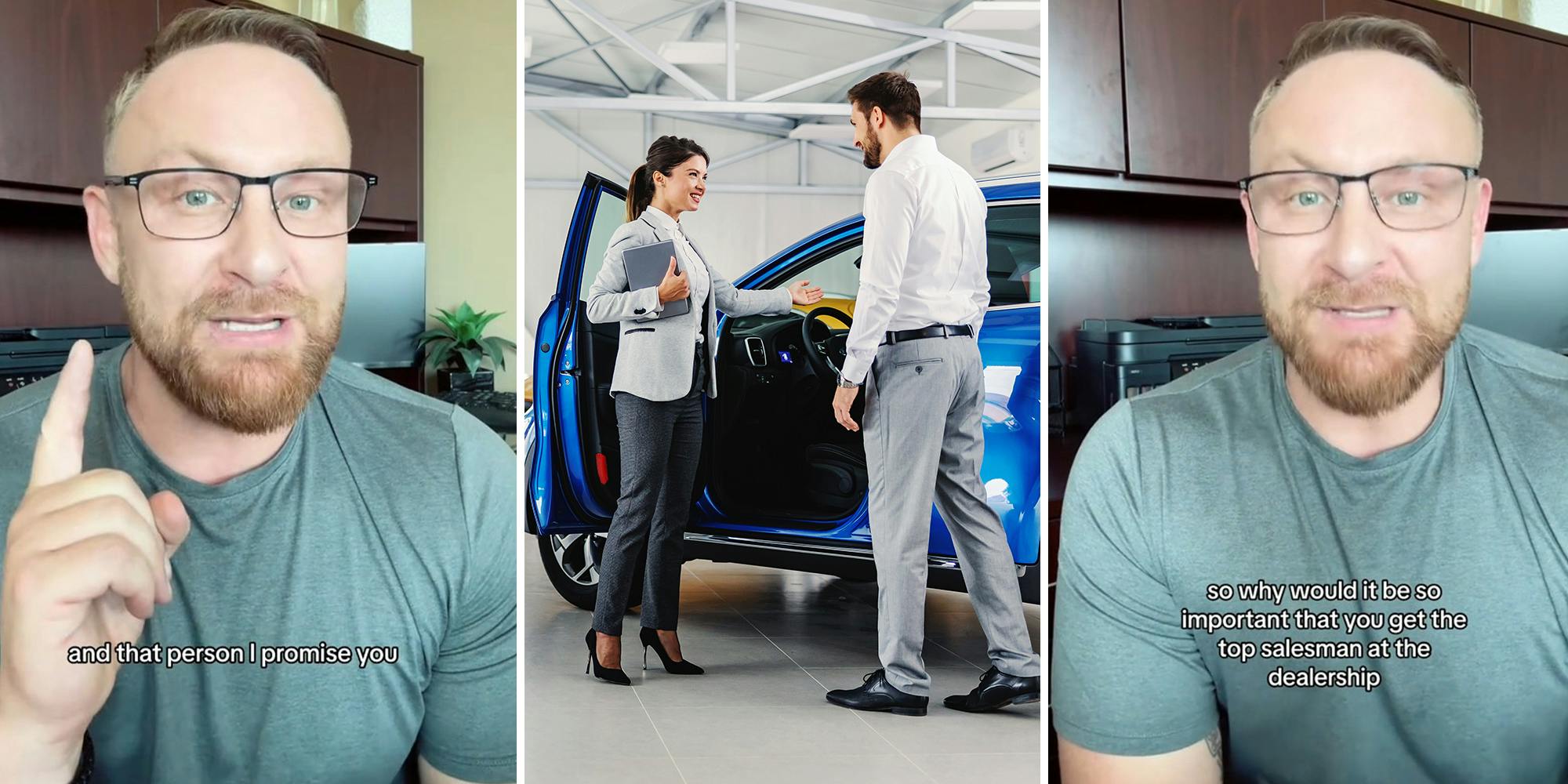 ‘Which most people think is the better option’: Car-buying expert says the car salesperson you get matters. Here’s how to pick