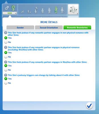sims 4 create a sim polyamory preferences