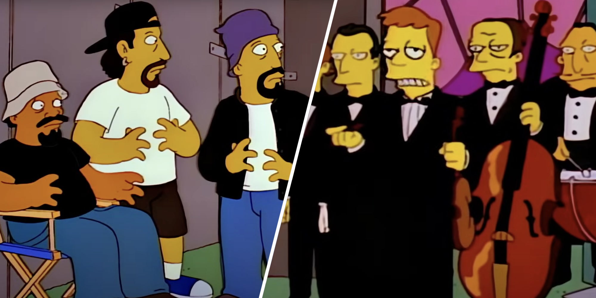 Cypress Hill(l), London Symphony(r), both from an episode of the Simpsons