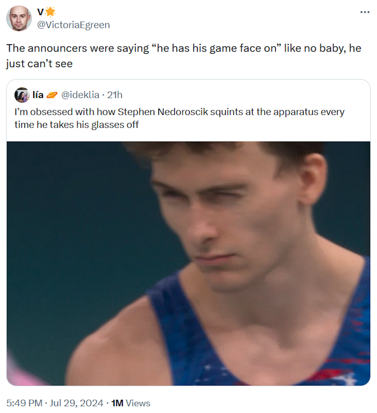 Steve Nedoroscik Memes Spread After Stunning Olympics Performance