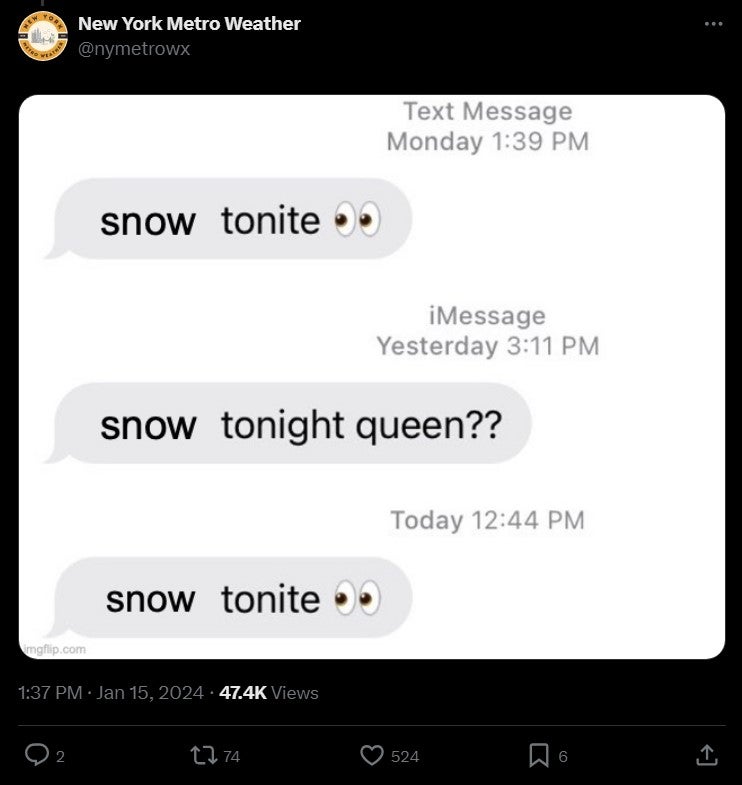 snow tonight queen meme