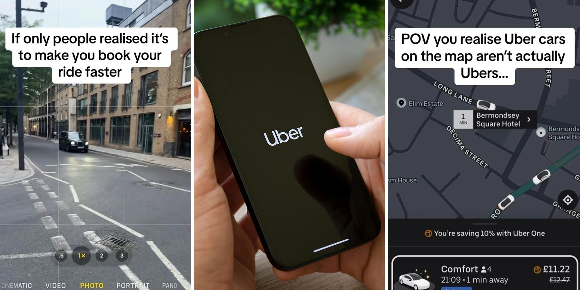 Customer says Uber is 'lying' about the number of available cars on its map