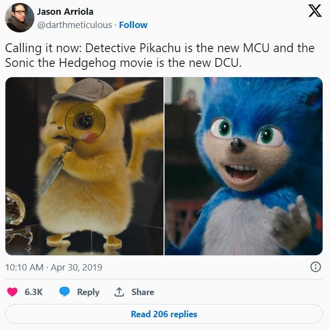 detective pikachu and ugly sonic