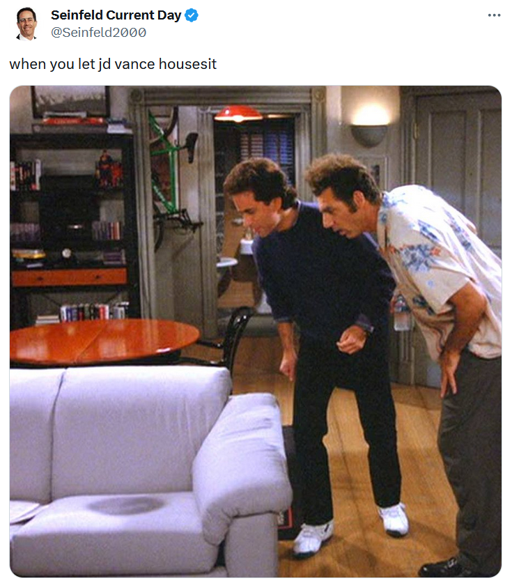 Vance couch meme with a Seinfeld screenshot.