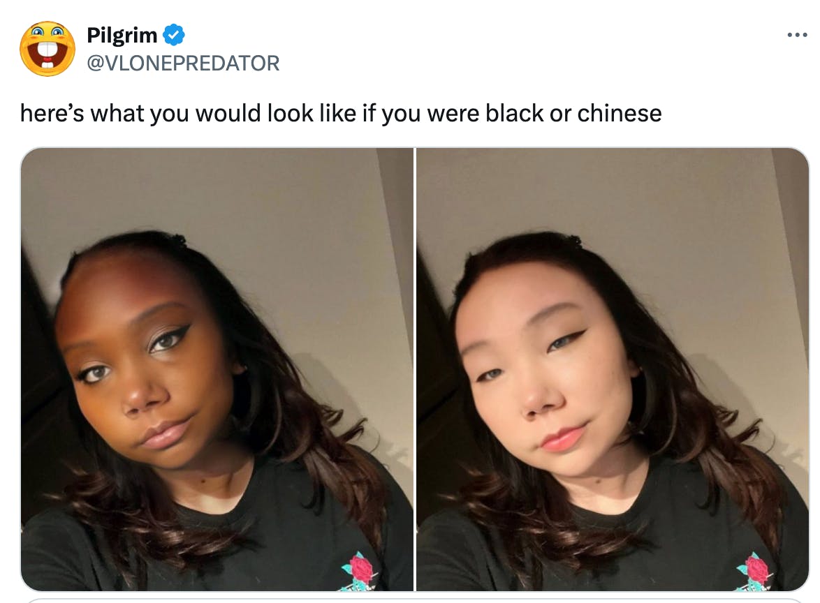 black or chinese post by @Vlonepredator