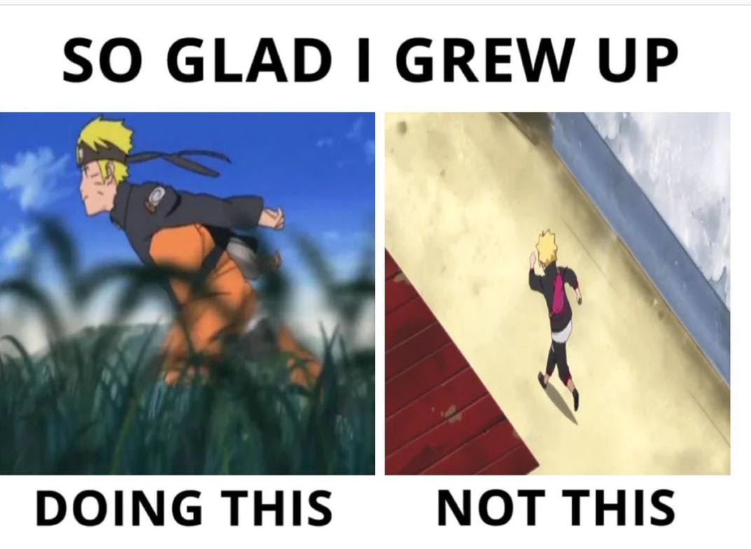 Naruto Run meme as posted on Reddit by forgotusernameoften