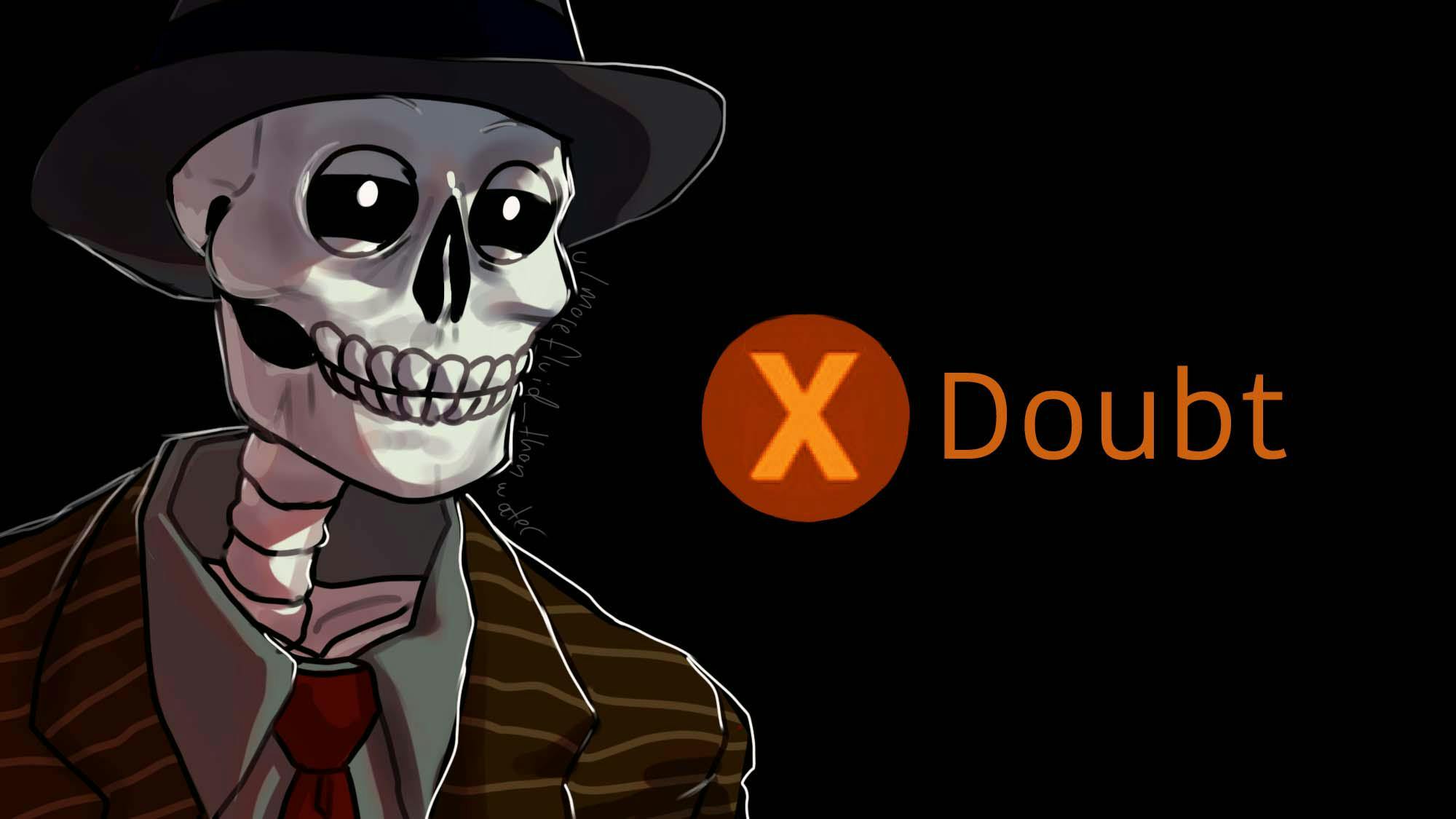 Press x to doubt skeleton meme from reddit posted by morefluid_thanwater