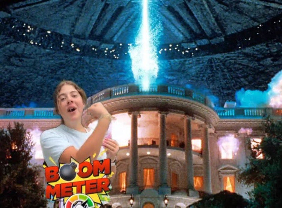 Boom meter independence day meme by @razzball