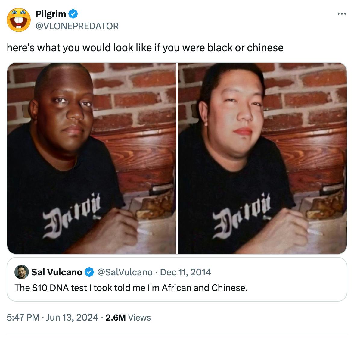 black or chinese post by @Vlonepredator of Sal Vulcano