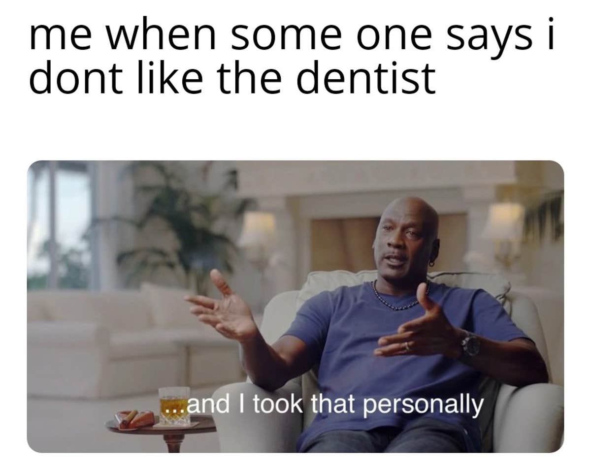 And i took that personally a michael jordan meme
