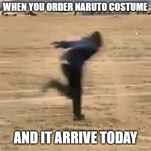 Naruto Run meme as seen on Imgflip