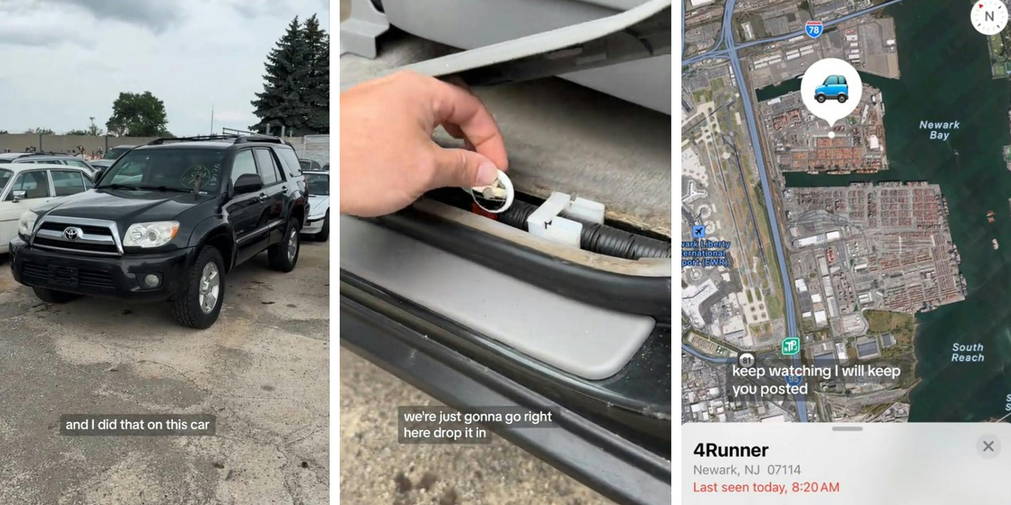 car dealership places tracking device on car it sold