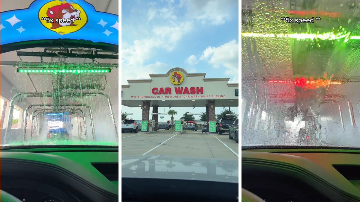 Buc-ee's carwash (l) Buc-ee's carwash (c) Buc-ee's carwash (r)