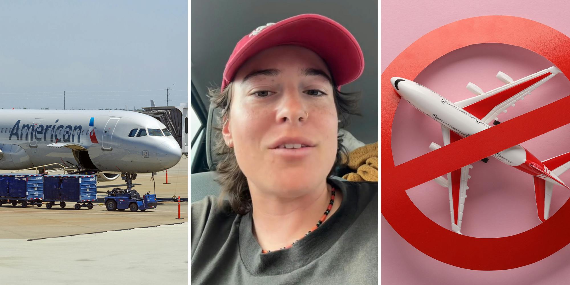 Why was this woman banned from flying with American Airlines?