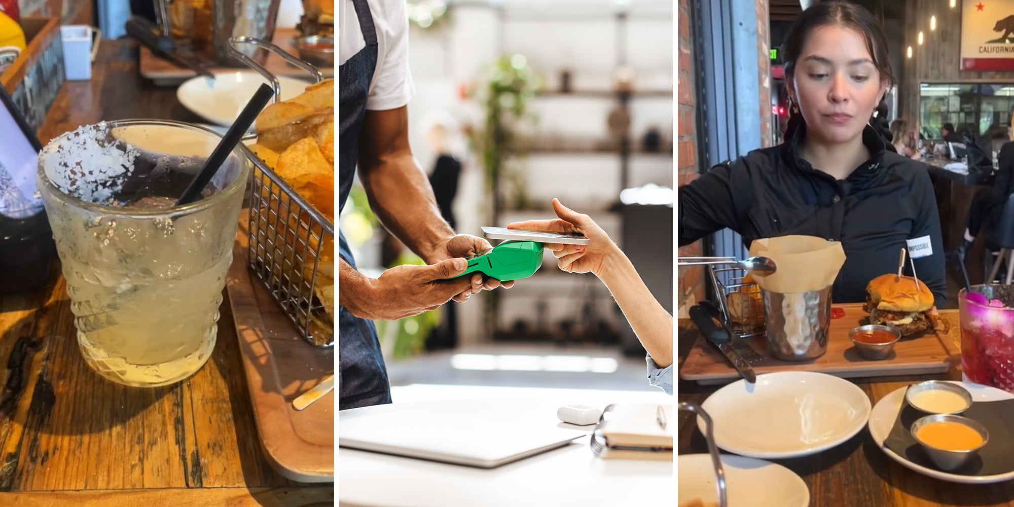 Woman takes her friend out to a free dinner and drinks thanks to secret shopper app.