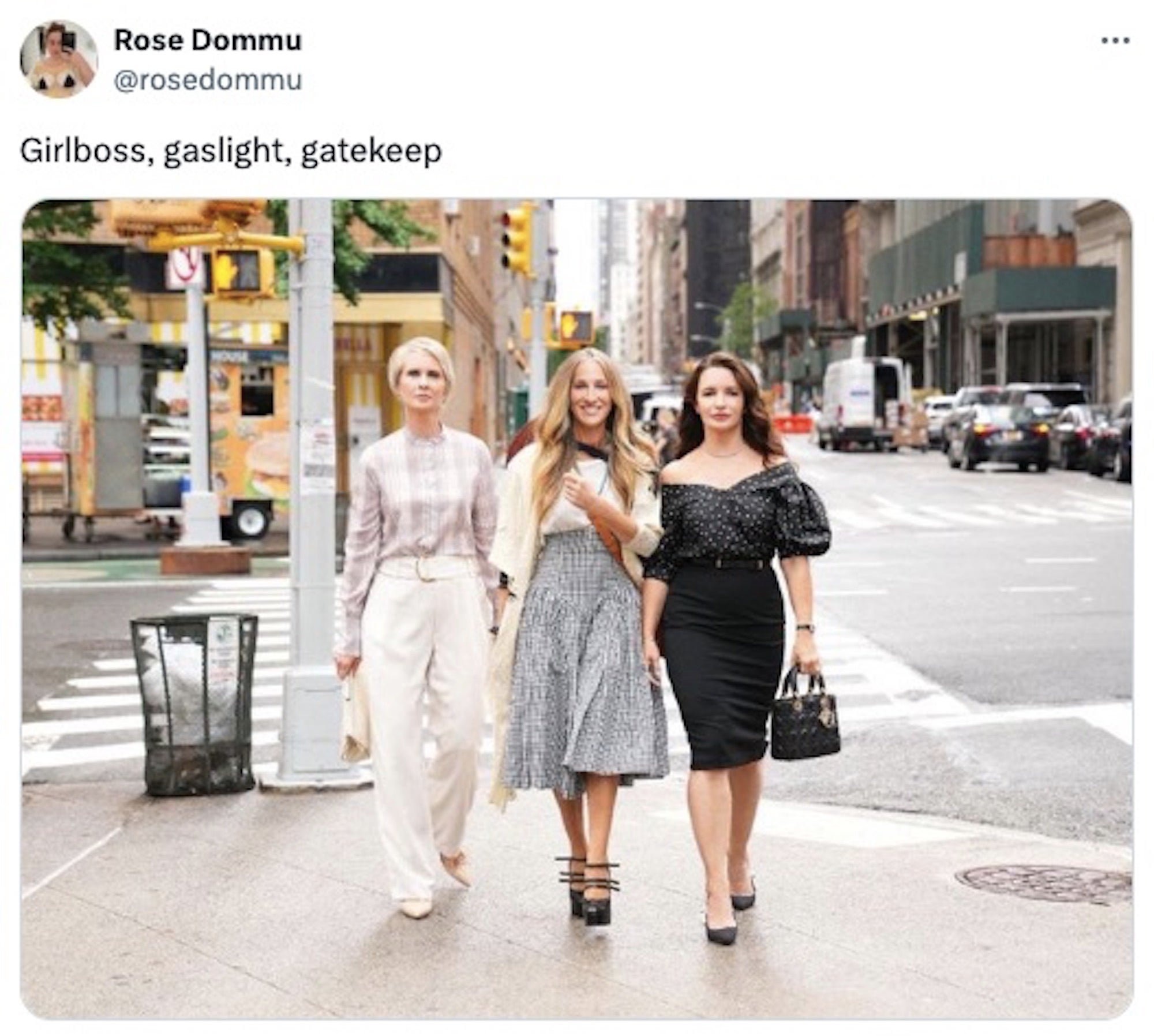 Girlboss, gaslight, gatekeep with SATC characters