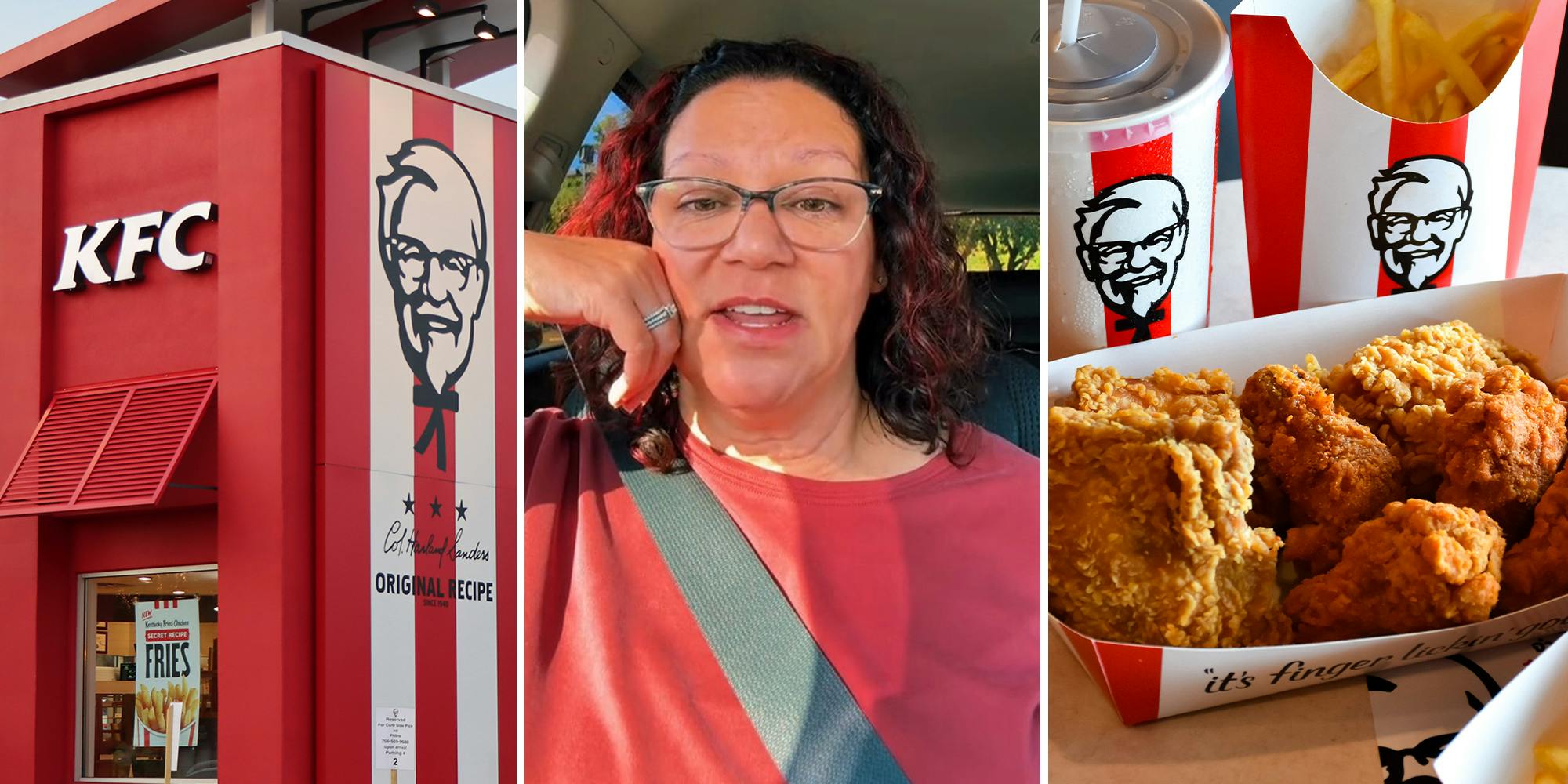 Woman buys a 16-piece meal with 4 sides at KFC. She can’t believe what her total is