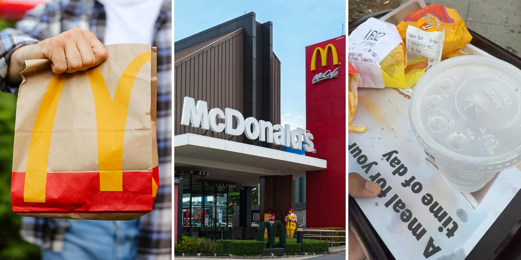 Customer calls out McDonald's for charging for bags