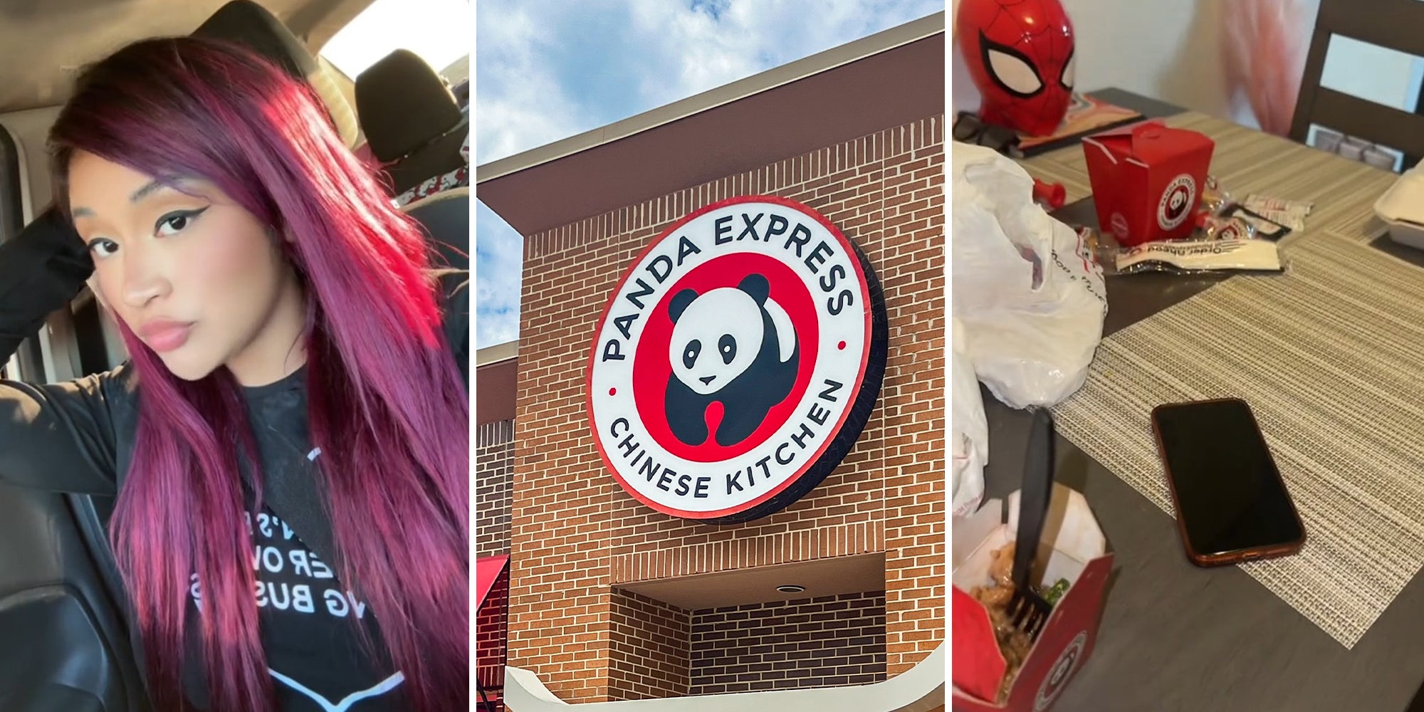 Panda Express customer buys two plates. She paid over $20 for nothing