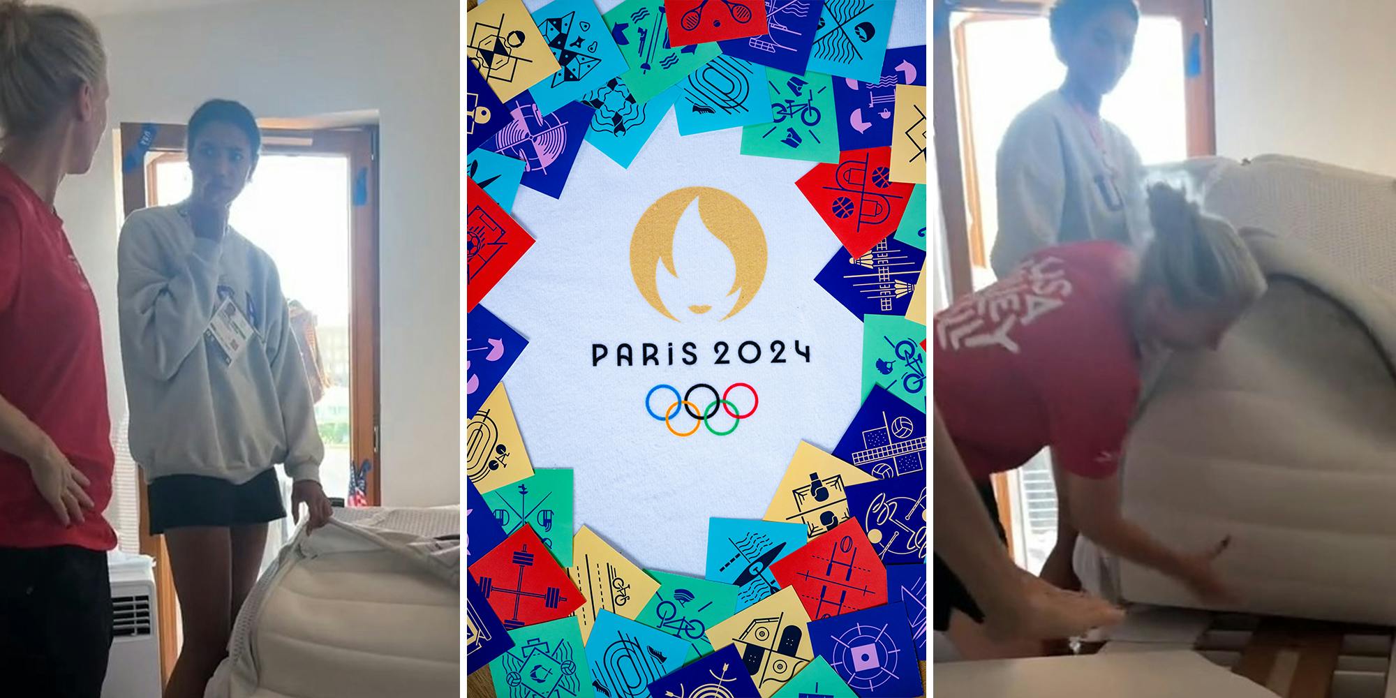 Olympians take beds apart, shocked at what they find