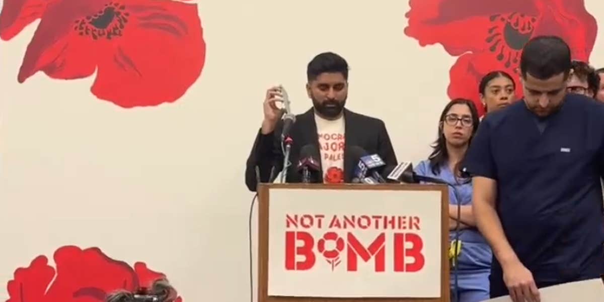 ‘No is not acceptable’: Uncommitted movement stages sit-in over DNC refusal to include Palestinian speakers