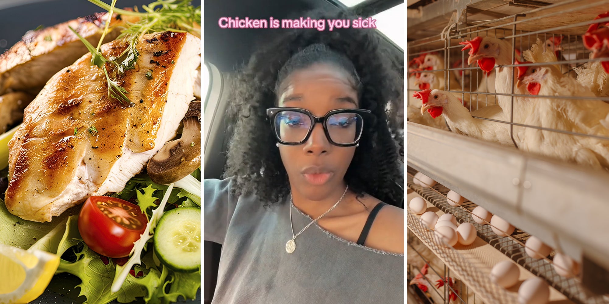 Woman says you should stop eating chicken because it’s making you sick