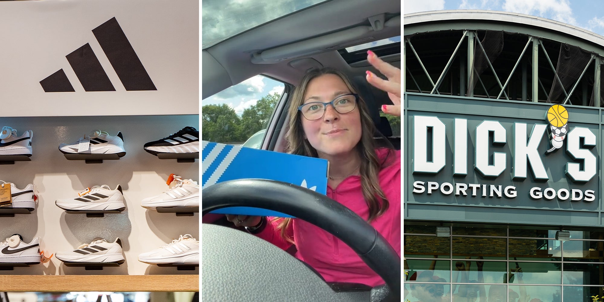 Dick's Sporting Goods customer orders Adidas sneakers online. She got more than she bargained for