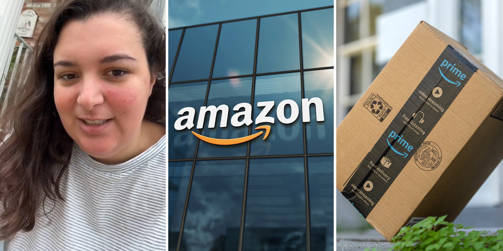 Customer gets Amazon package delivered. They left something unexpected at her house