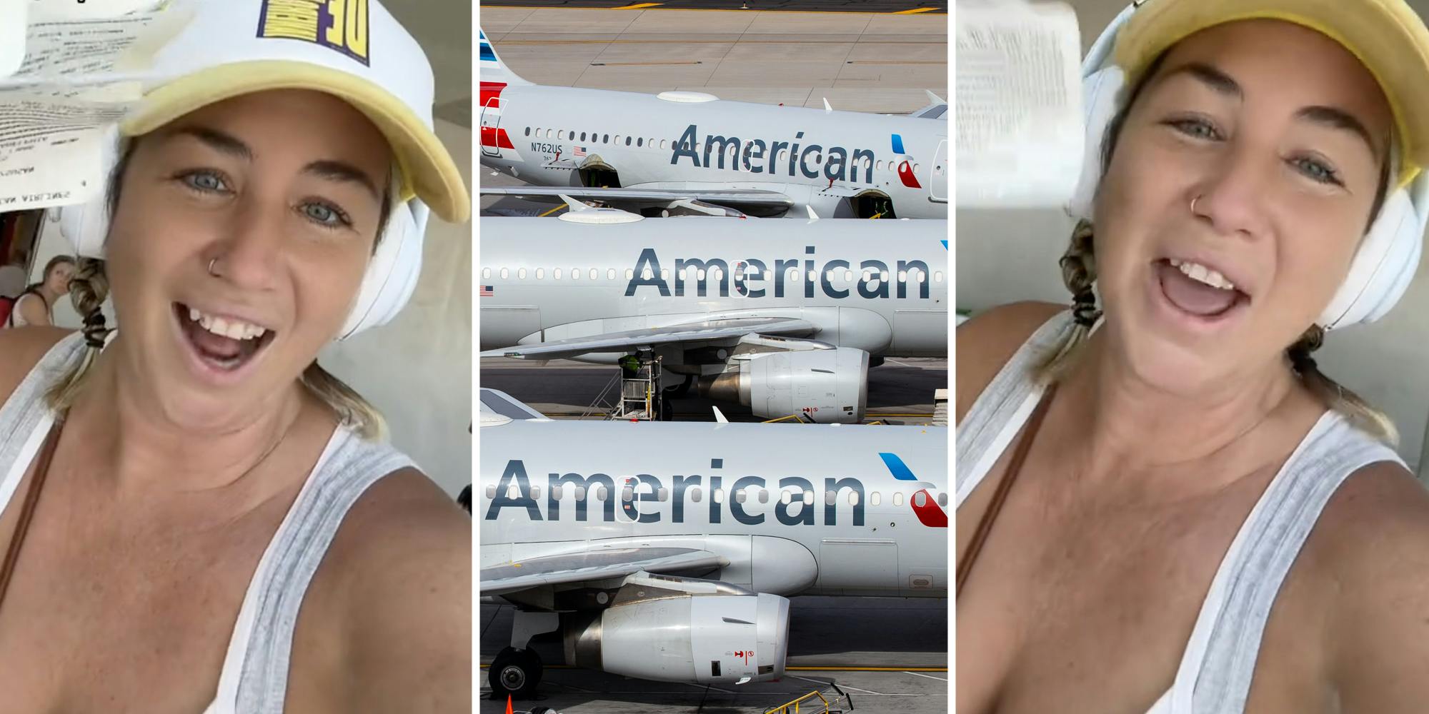 How did one woman get ,000 worth of American Airlines vouchers?