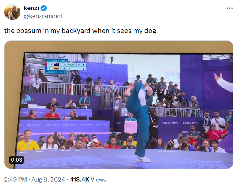 Australian Breakdancer 'Raygun' Is A Top-Tier Olympics Meme