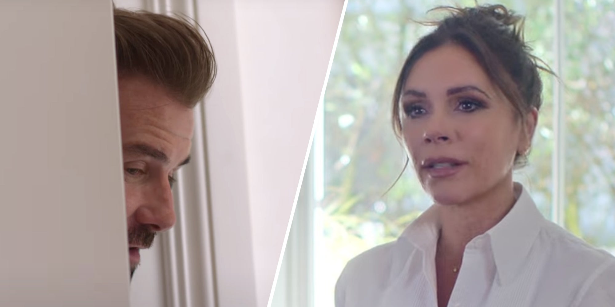 David Beckham(l), Victoria Beckham(r)