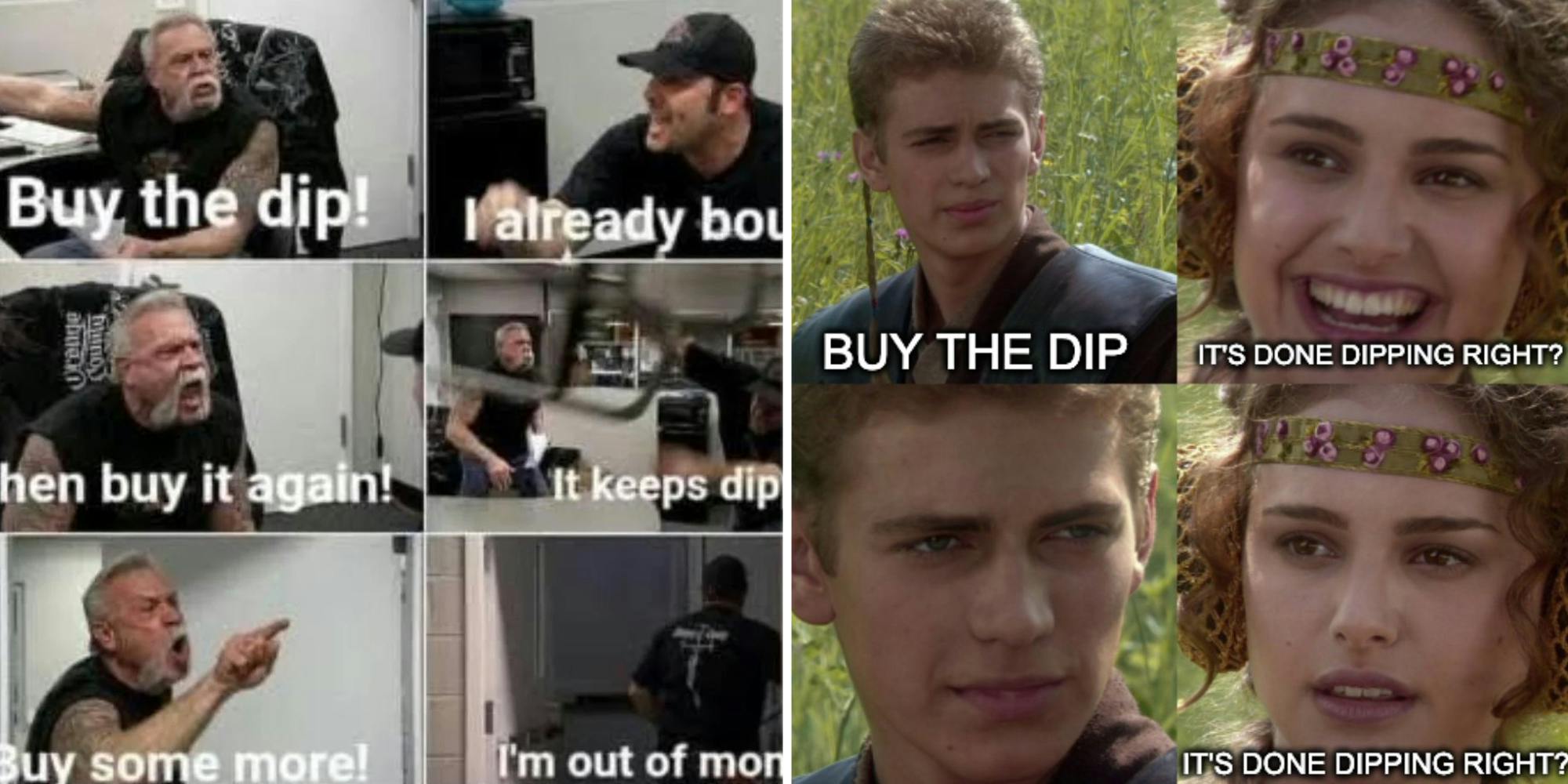 buy the dip meme