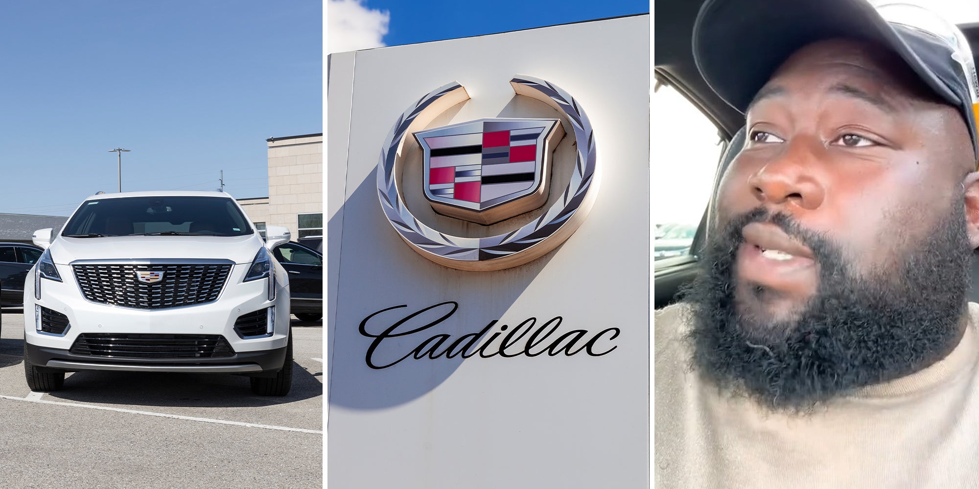 Cadillac driver issues PSA, regrets his decision to buy a luxury car.