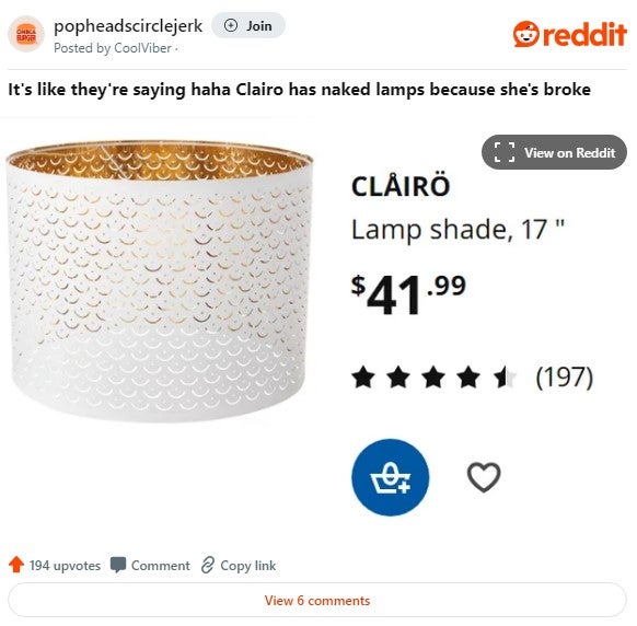 clairo lamp shade