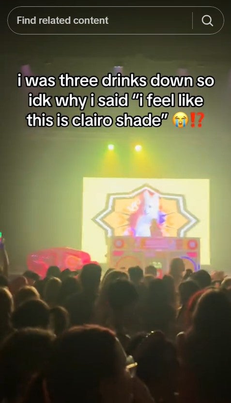 concert clairo shade