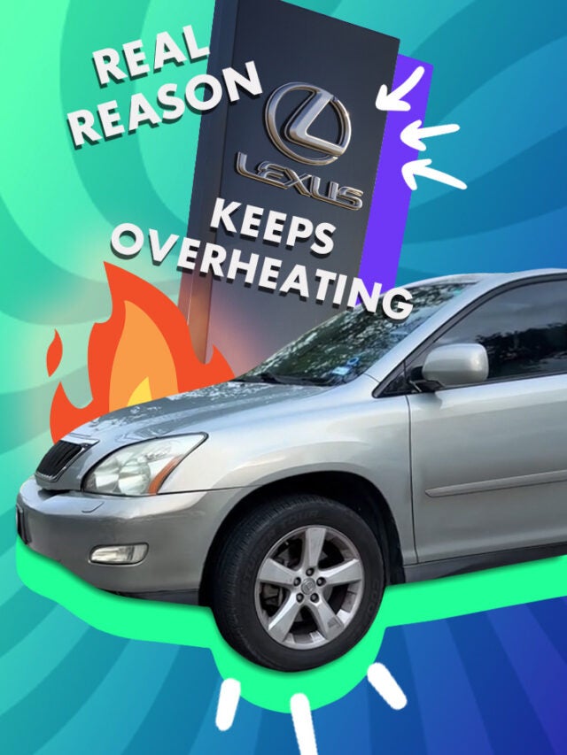 lexus sign and car over blue and green