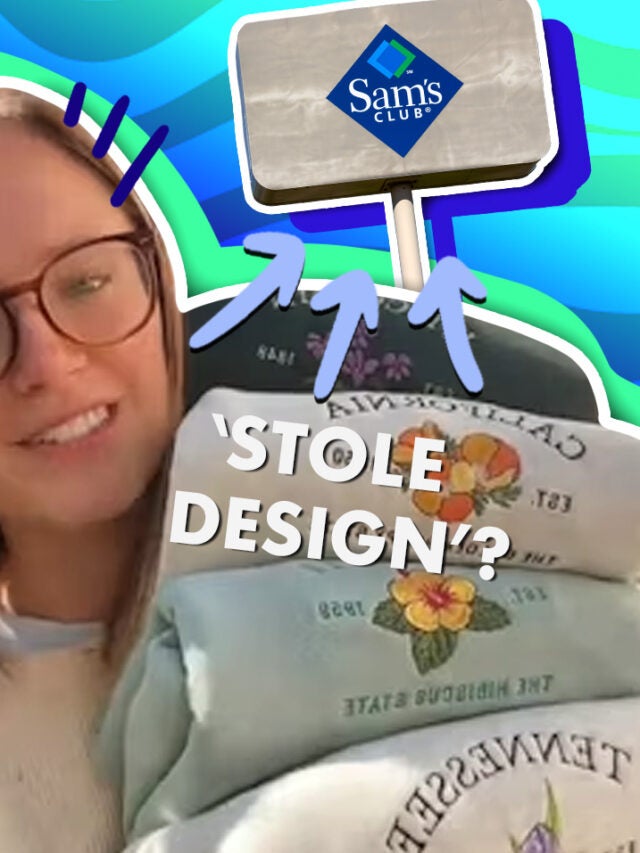 woman with hoodies over blue and green