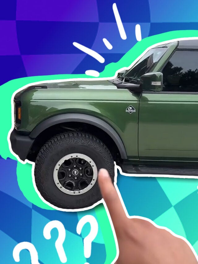 man pointing to car over blue and green