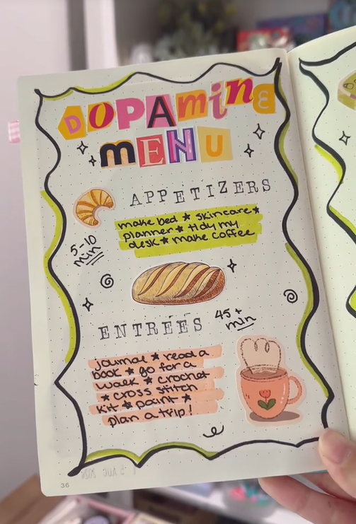 Dopamine menu craft video including appetizers an entrees.