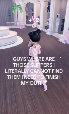 DTI meme with a player running around to look for shoes.