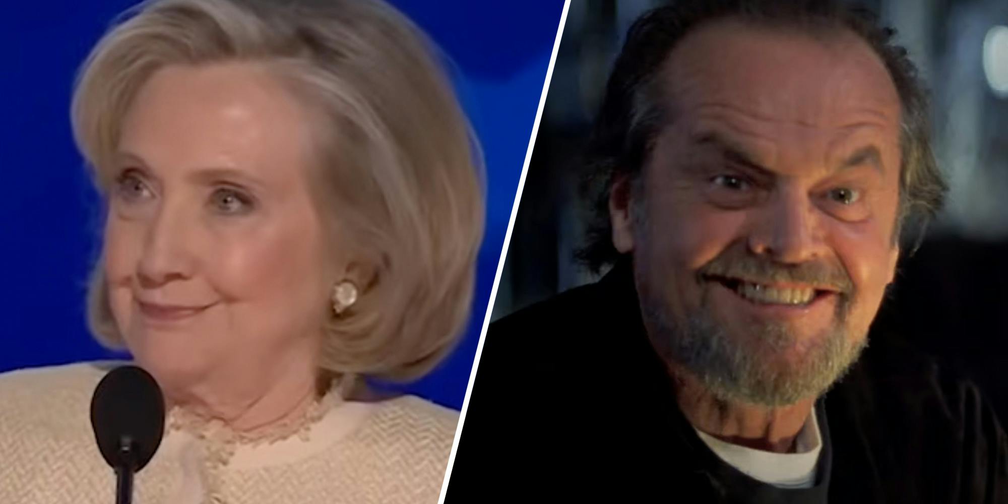 Hillary Clinton Goes Viral For Jack Nicholson Nod Meme At DNC