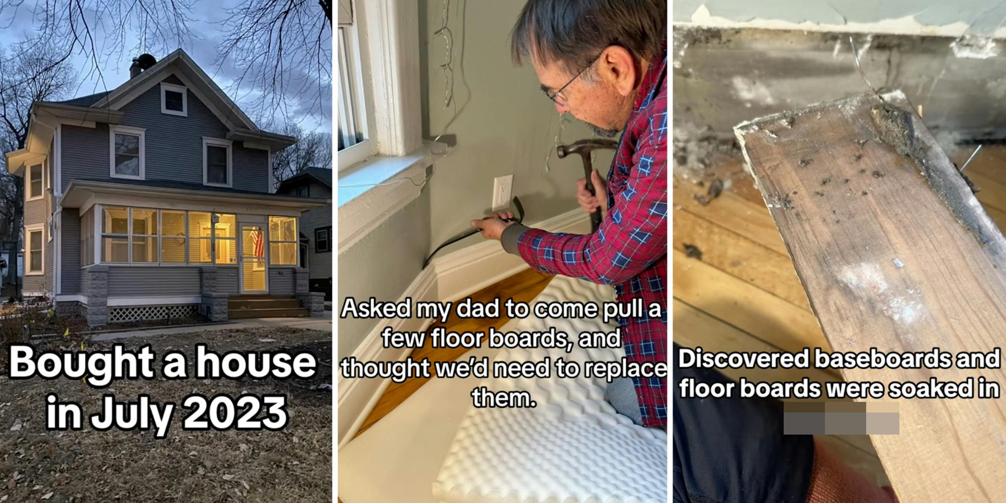 Homeowner issues PPE after discovering something under the floor